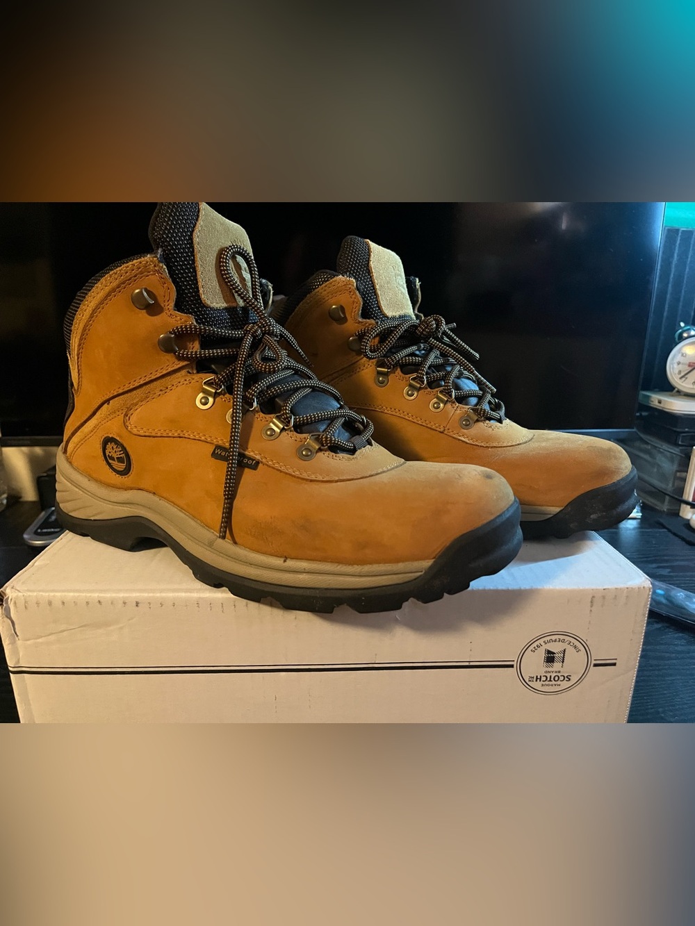 Timberland Men's Wheat Brown Waterproof Work Boots